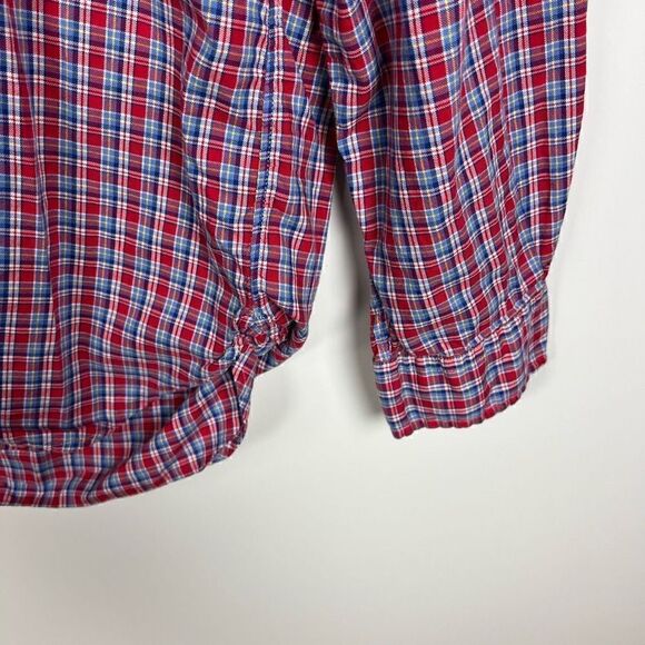 Polo Ralph Lauren Button Down Shirt Collared Plaid Red Blue White Yellow Men’s L - Picture 9 of 13